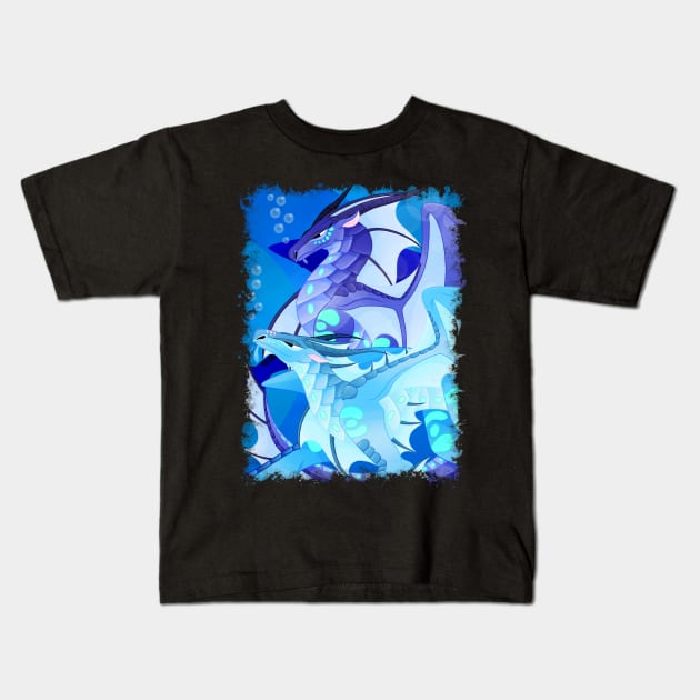 Wings of Fire  - Tsunami & Riptide Kids T-Shirt by giratina13
